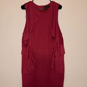 Cranberry colored dress